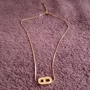 Christian Dior gold plated necklace